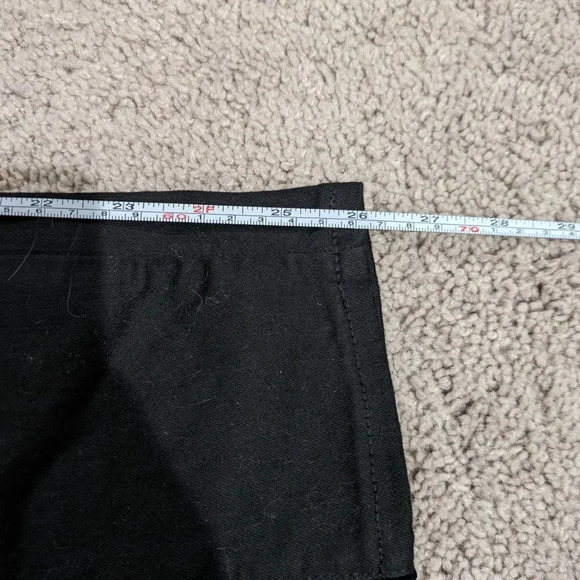 Madewell 9" Mid Rise Skinny black with velvet side stripe size 25 - Picture 5 of 8